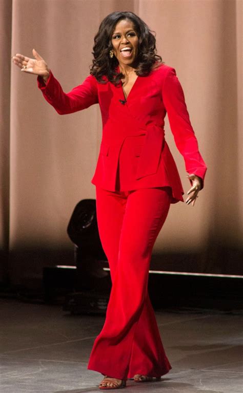 Why it's unusual that Michelle Obama is wearing suits again